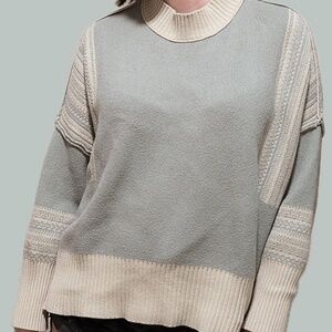 Altar'd State Cowl Neck Patterned Jumper